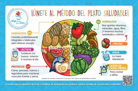 El método del plato saludable