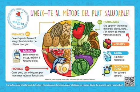 El mètode del plat saludable